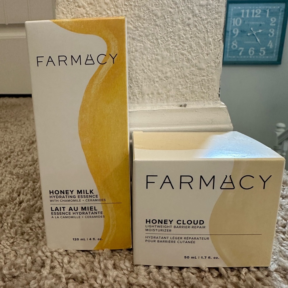 Farmacy Skincare Duo - Honey Cloud Moisturizer + Honey Milk Hydrating Essence